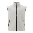 thumbnail image 3 of BiZtdJrK Men's Winter Vest Outerwear Fleece Lined Stand Collar Sleeveless Zip Up Jackets Plus Size Solid Color Comfy Warm Vests with Zipper Pockets Gray XXXL, 3 of 6