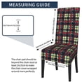 thumbnail image 5 of ZICANCN Vintage Houndstooth Red Plaid Chair Protectors Seat Covers , Dining Chair Slipcovers 1 Piece for Dining Room Hotel Kitchen, 5 of 8