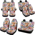 thumbnail image 3 of Uorisanigo Highland Cow Mandala 10 Pack Car Seat Covers Full Set with Comfortable Car Steering Wheel Cover Auto Water Cup Pad and Seat Belt Cover and Chapstick Holder Fit for Cars,Suvs, 3 of 7