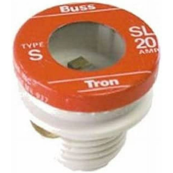Bussmann SL-30PK4 30 Amp Time Delay Loaded Link Rejection Base Plug Fuse, 125V UL Listed, 4-Pack