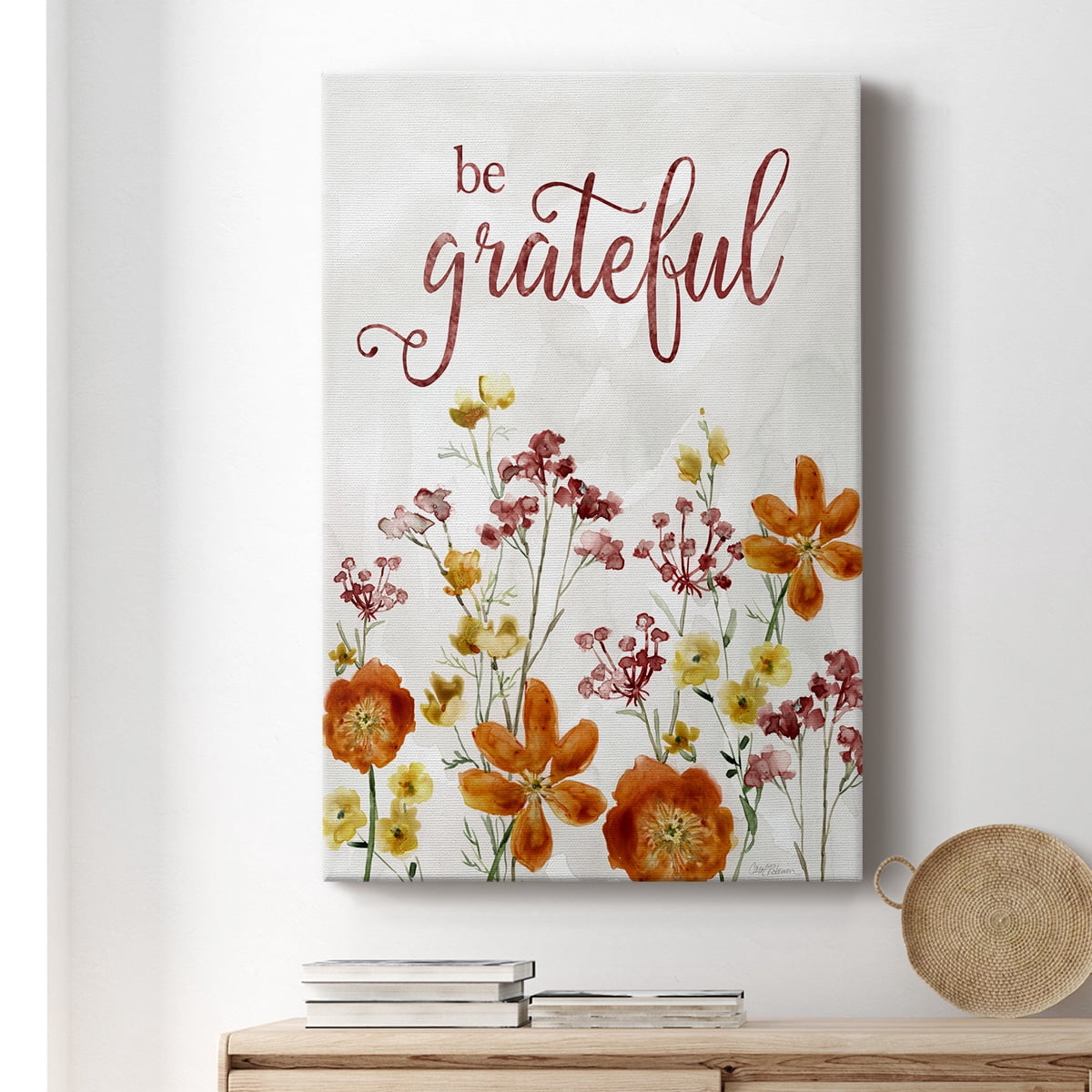 Grateful Catalina Bouquet Premium Gallery Wrapped Canvas - Ready to Hang