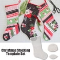 thumbnail image 4 of Handmade Christmas Stocking Template Kit DIY Christmas Acrylic Quilting I8G0, 4 of 9