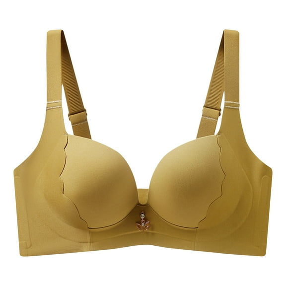 Ltctricy Push up Bras for Women Wireless Support Full Coverage Seamless Lift up Bralettes Comfort Plus Size Bras