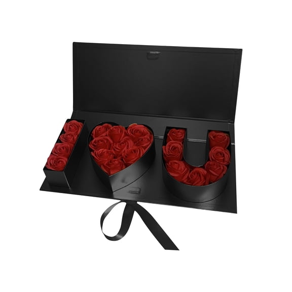 Orangide Large Letter Shaped Valentine Gift Box Fillable Empty Cardboard for Treats Candy and Gifts Valentine's Day Wedding Party Creative Decorations