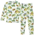 thumbnail image 2 of joogoo Cute Turtles 2 Piece Long Sleeve Tee and Pants Cotton Pajama Set 8Y, 2 of 7