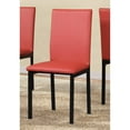 thumbnail image 2 of Roundhill Furniture Noyes Dining Chair, Set of 4, Red, 2 of 10