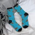 thumbnail image 5 of KLL Sea Turtle Print Cool Socks Men's Women's Crew Socks Funny Crazy Novelty Stockings, 5 of 6