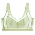 thumbnail image 4 of khonts,Women's Wireless Supportive Push up Bras Full Coverage Comfortable Breathable Bra Smoothing Extra Thin Pad Soft Bralettes for Large Green 48, 4 of 6