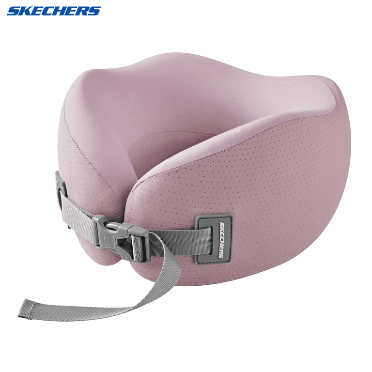 Skechers Memory Foam U-Shaped Travel Neck Pillow, Pink photo 1