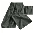 thumbnail image 5 of Blmnix Baggy Pants for Men Palazzo Linen Pants Lightweight Pants Low Rise Pant Long Straight-Leg Green Summer Pants,XL, 5 of 9