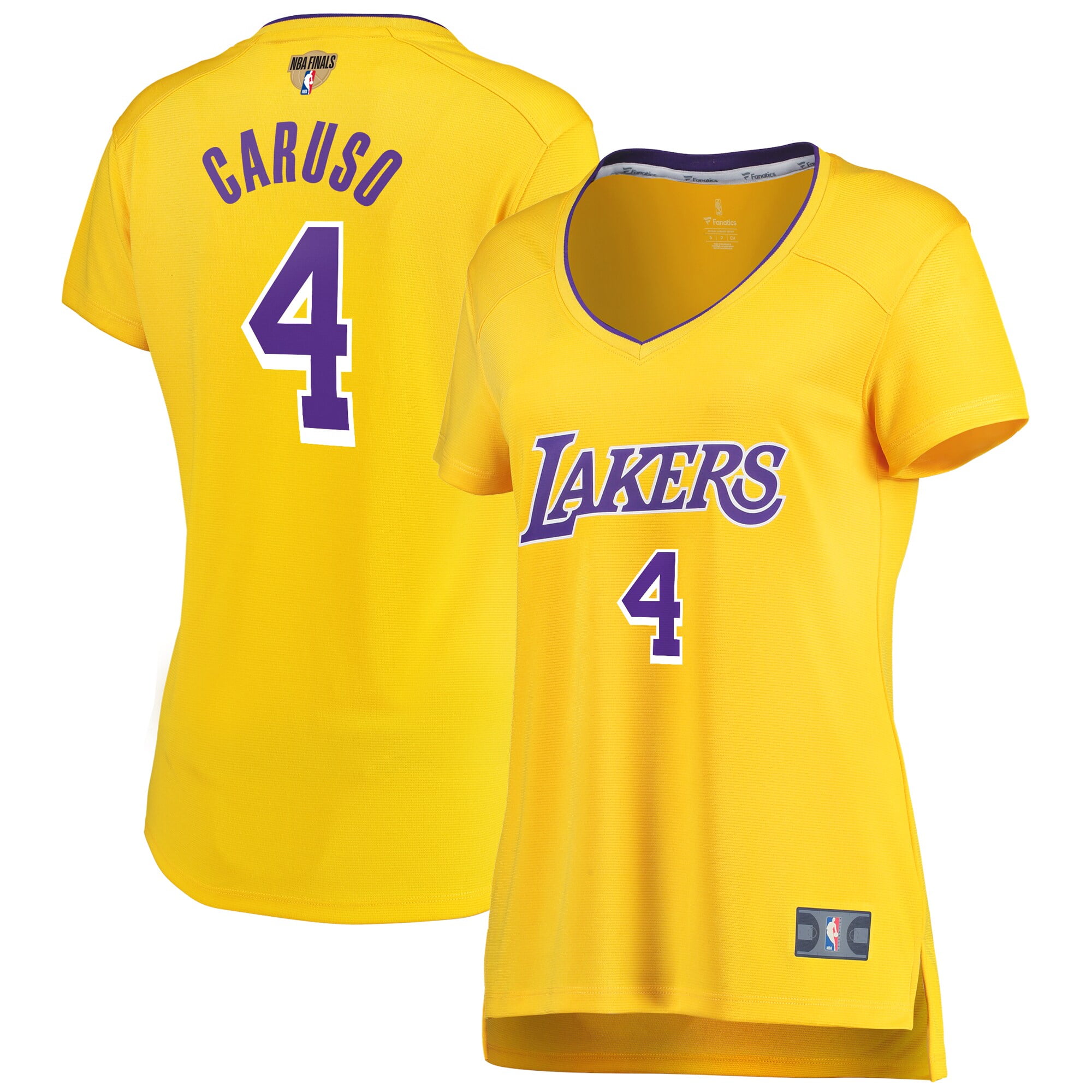 î€€Alexî€ î€€Carusoî€ Los Angeles Lakers Fanatics Branded Women\'s 2020 NBA Finals Bound Fast Break Replica î€€Jerseyî€ Yellow - Icon - Walmart.com - Walmart.com