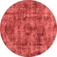 thumbnail image 1 of Ahgly Company Indoor Round Oriental Red Industrial Area Rugs, 7' Round, 1 of 4