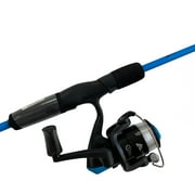 Ozark Trail Wayfarer Fiberglass Spinning Fishing Rod and Reel Combo for Adults and Teens, 5 6, Blue, 2 Pieces