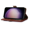 thumbnail image 3 of For Samsung Galaxy S23 FE Wallet Case Silky Feeling Genuine Cow Leather Stand Phone Case, 3 of 5