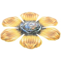 Wall Hanging Tapestry Iron Flowers Yellow Decor Home Art