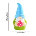thumbnail image 3 of Easter Gnome Mushrooms Cap Miniature Figurine Whimsical Landscapes Decor Resin Gnome With Mushrooms Hat For DIY Fairys Garden Plants Pot Tabletop Display, 3 of 6