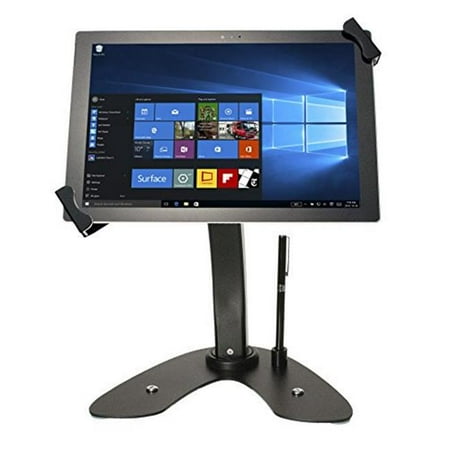 Locking Stand - Universal Dual Security Kiosk with Locking Holder Stand for, Black