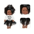 thumbnail image 5 of Black Baby Doll, Realistic African American Doll, 12 Inch Curly Hair Rotatable Limbs Washable Clothes, Soft Vinyl Material Kids Toy For Ages 3-12 Years, 5 of 5