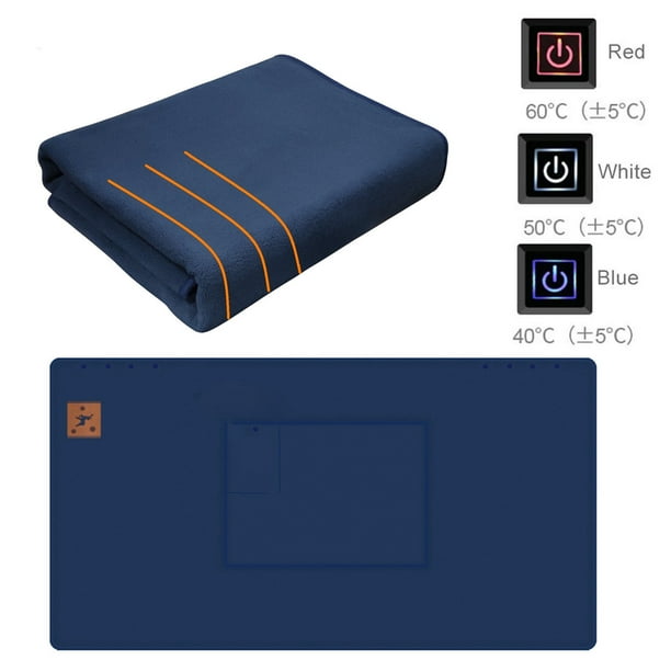 Electric Heated Double Blanket Shawl Soft Winter Keep Warm Washable USB