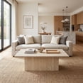 thumbnail image 5 of Guyou Modern Rectangular Coffee Table Faux Marble Center Table Large Wooden Tea Table for Living Room, Reception Room, Home Office, 5 of 12