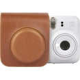 thumbnail image 1 of HAHDAXIA Protective Case for Fuji Instax Mini 12 Instant Camera/Polaroid Mini 12 Camera - PU Leather Camera Case with Camera Bag - Adjustable Shoulder Strap, brown, Reteo, 1 of 7