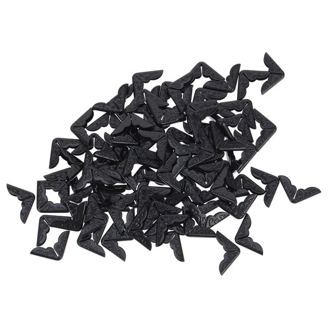SOPOTUTU 200Ud Protectores De Esquinas Metálicos Negros Con Estilo Vintage Para Álbumes Y Scrapbooking
