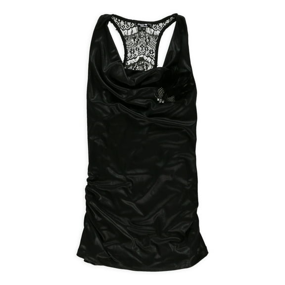 Sequin Hearts Womens Glitterati Girl Pleated Dress, Black, Juniors, Medium