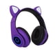 thumbnail image 2 of Auriculares Auriculares con luz intermitente LED Adorable micrófono inalámbrico recargable para juegos Auricular 5.0 compatible con Bluetooth, morado sidaley EL000090-04B, 2 of 2