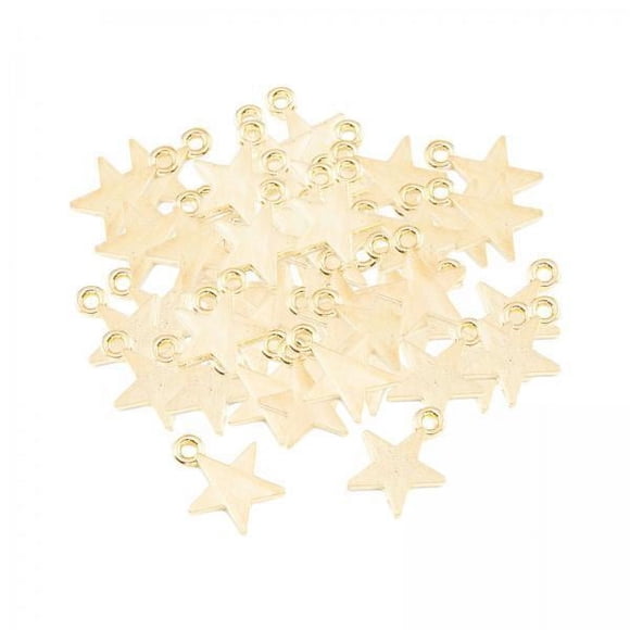 2x 50x Dijes de Estrella de Fabricación de Joyas Pendientes Exquisitos Decorativos Colgantes de Dijes Colgantes de Aleación de Zinc para Man 2 piezas