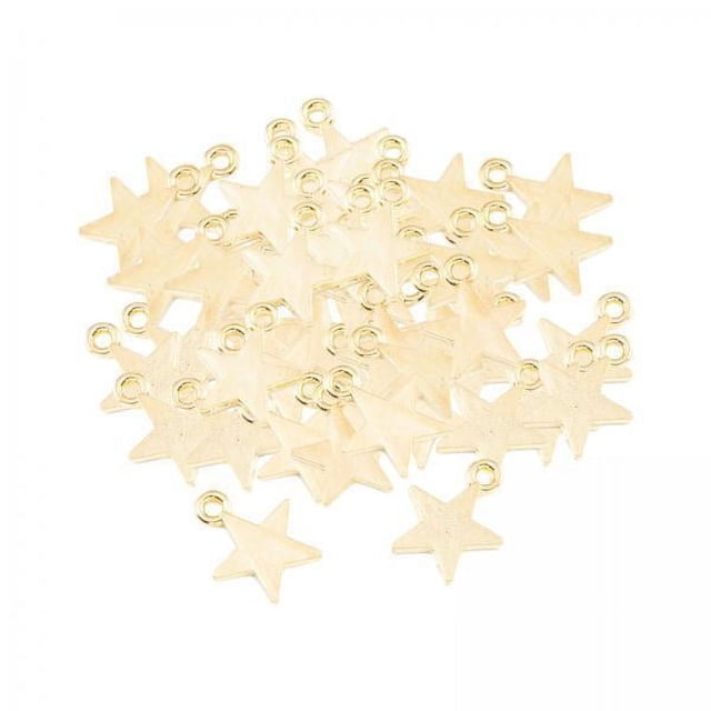 2x 50x Dijes de Estrella de Fabricación de Joyas Pendientes Exquisitos Decorativos Colgantes de Dijes Colgantes de Aleación de Zinc para Man 2 piezas