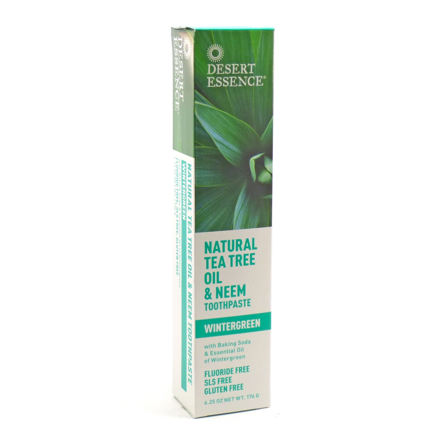 Desert Essence Natural Tea Tree Oil and Neem Toothpaste Wintergreen 6