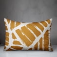 thumbnail image 3 of Creative Products Mustard Distressed Abstract Rectangles 14x20 Indoor / Outdoor Pillow, 3 of 3