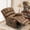 Brown, variant on Large Electric Power Lift Chairs Recliners for Elderly Big Man with Massage and Heat, Oversized Wide Reclining Chairs for Living Room with Extended Footrest(Brown)