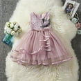 thumbnail image 2 of Baby Girl Toddler Party Tutu Dress Pageant Wedding Birthday Princess Christening, 2 of 5