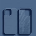 thumbnail image 1 of Luxury Liquid Silicone Cases For iPhone 16 Pro Max Bumper Shockproof Case For Apple iPhone 16 Plus Soft Cover Phone Accessories Dark Blue For iPhone 16, 1 of 6