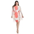 thumbnail image 1 of Vestido abstracto Roman Fashion cinto Talla Extra Durazno 38, 1 of 6