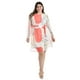thumbnail image 1 of Vestido abstracto Roman Fashion 3825 Durazno naranja claro Talla Extra, 1 of 6
