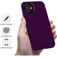 thumbnail image 4 of iPhone 11 Case,Ultra Slim Fit iPhone Case Liquid Silicone Gel Cover with Full Body Protection Anti-Scratch Shockproof Case Compatible with iPhone 11 (Purple), 4 of 13