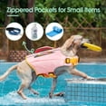 thumbnail image 6 of Kuoser Dog Life Jacket, High Flotation Dog Life Vest with Rescue Handle for Swimming Boating, Reflective Pet Safety Life Preserver for Small Medium Large Dogs, Pink, S, 6 of 8