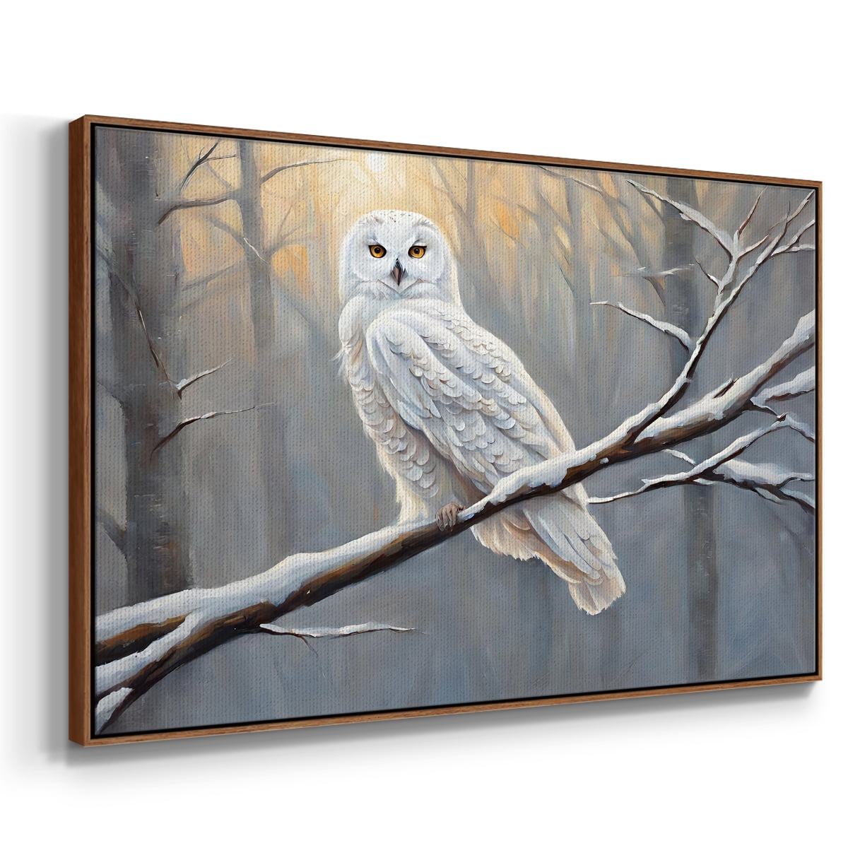Vintage Landscape-CCXII By Wexford Home Framed in Walnut Wood Gallery Wrapped Canvas 27 in. x 41 in.