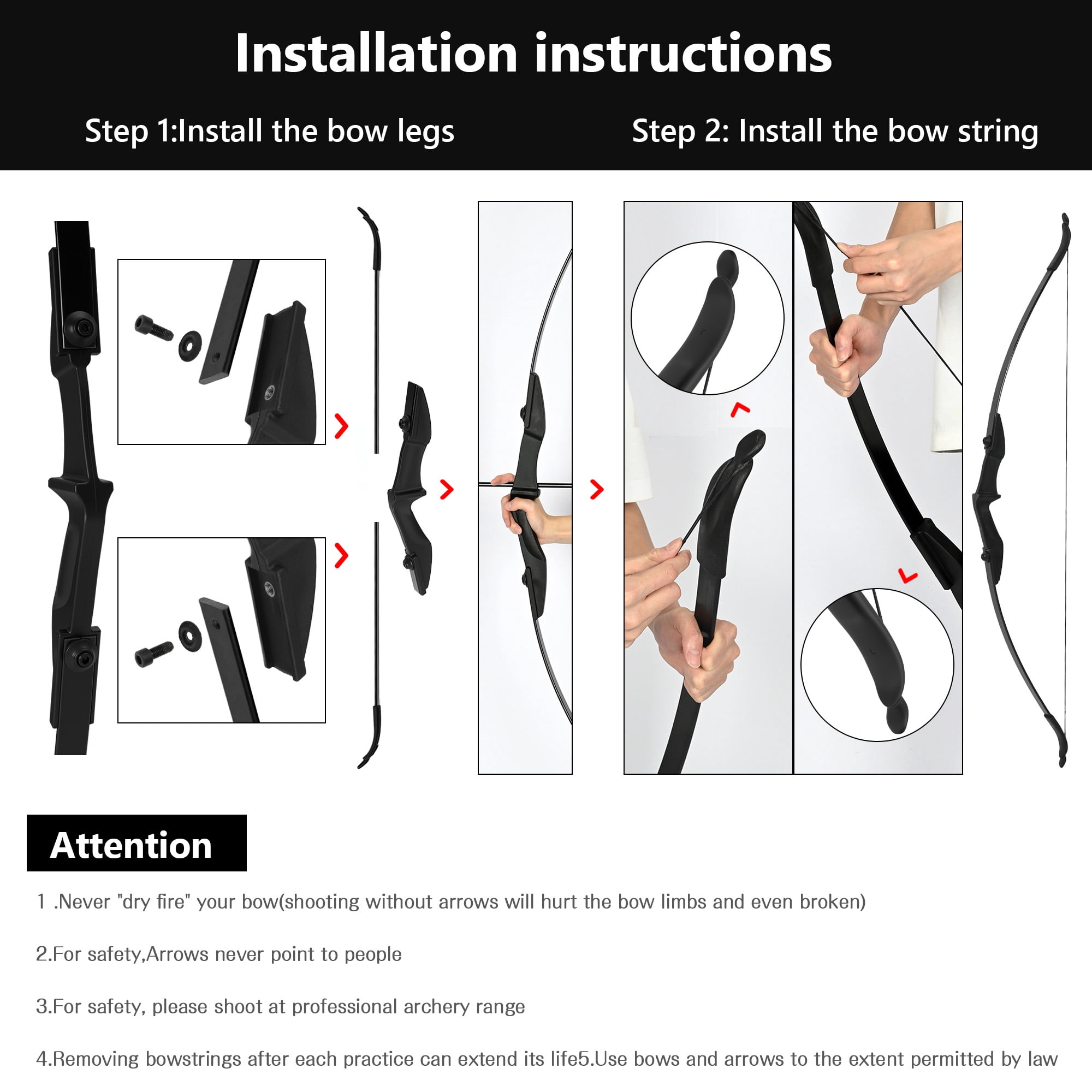 Petoto Bow and Arrow Set, 51" Recurve Bows for Adults/Beginners 30lbs, Archery Set for Left and Right Handed Outdoor Target Practice