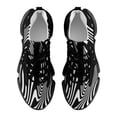 thumbnail image 5 of Black White Linework Walking Shoes for Men Woman Lightweight Tennis Fashion Elastic Sports Shoes Cushion Basketball Shoes, 5 of 7
