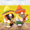 thumbnail image 4 of 2Pcs Fiesta Gnome Couple Cinco De Mayo Tomte for Mexican Taco Tuesday Elf Dwarf for Home Kitchen Tiered Tray Decorations,2 x Fiesta Gnome, 4 of 9