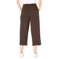thumbnail image 3 of Woman Within Plus Size Sport-Knit Pull-On Capri Pants, 3 of 6