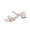 White, variant on Wensltd Block Heel Sandals Women Thin Strap Square Open Toe Slip On Summer Outdoor Walking Solid Color Black
