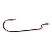 Ozark Trail 3/0 Offset Worm Hooks, High-Carbon Steel Fishing Hooks, 5 Pack
