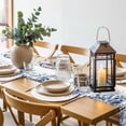 thumbnail image 6 of Blue Eucalyptus Leaves Round 13 Inch Placemats Set of 6, Weeping Spring Botanical Summer HeatResistant Non Slip Place Mats for Dining Table, Wipeable Braided Kitchen Table Mats for Housewarming, 6 of 9