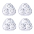thumbnail image 1 of Likrtyny 4 Poleas Giratorias Adhesivas Sin Ruido para Contenedores Cajas Almacenamiento Muebles (blanco B), 1 of 9