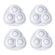 thumbnail image 1 of 4 poleas giratorias adhesivas sin ruido para contenedores, caja de almacenamiento, muebles (blanco B), 1 of 3