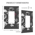 thumbnail image 5 of Kll I Love Coffee Wall Plate,Gloss Finish,Standard Size 1 - 5" X 3", Polycarbonate Thermoplastic,Electric Receptacle Plug Covers, 5 of 8